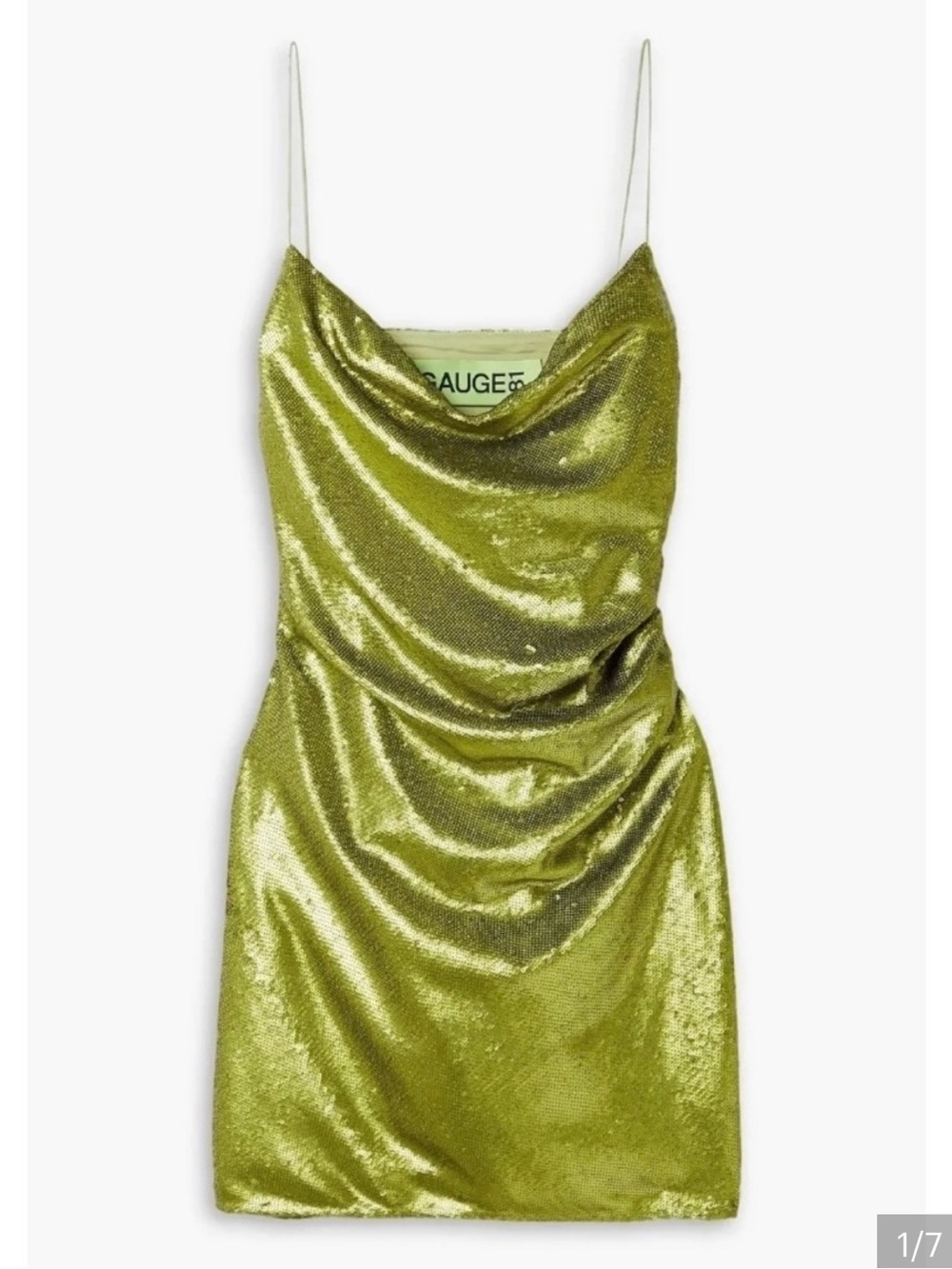 Gauge81 Almora green sequin dress NWT